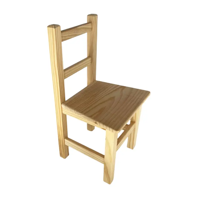 Silla infantil de madera maciza 30x26x58cm