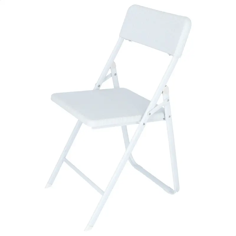 Silla plegable Delta blanca 42,5x81x50cm