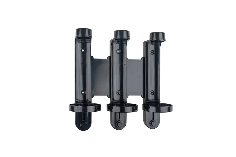 Soporte Dosificador Pared Negro Triple