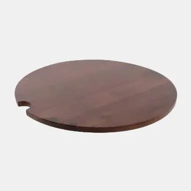 Tabla de acacia para soporte buffet Polyratan. ø50 cm - 1 ud