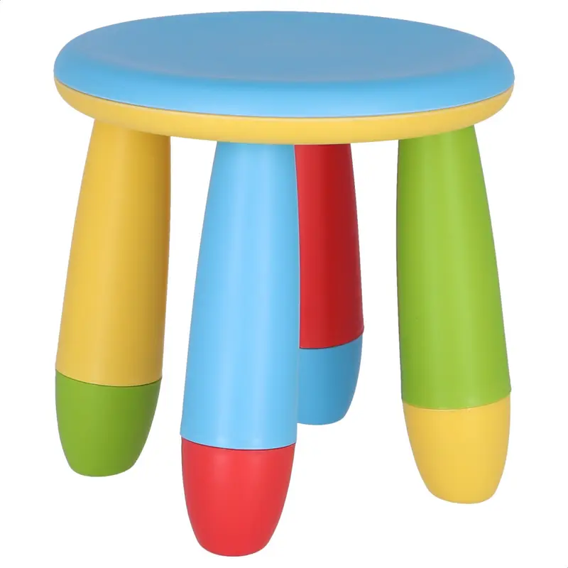Taburete infantil plástico Ø30xH26 cm