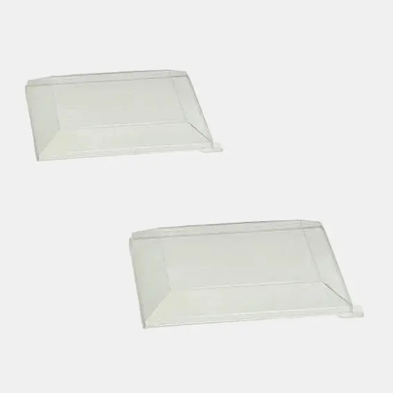 Tapa de PET para bandeja Samourai. 39 x 28 x 4,5 cm - 50 Uds.