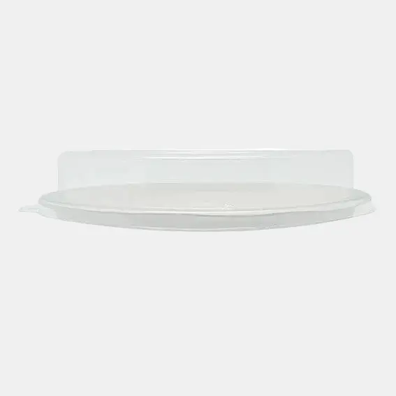 Tapa PET reciclable para bowl de caña de azúcar. 18 x 3,1 cm - 600 Uds.