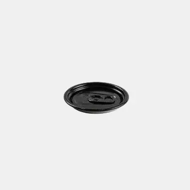 Tapa selladora de aluminio negro tipo refresco para lata soda de PET - 100 Uds.