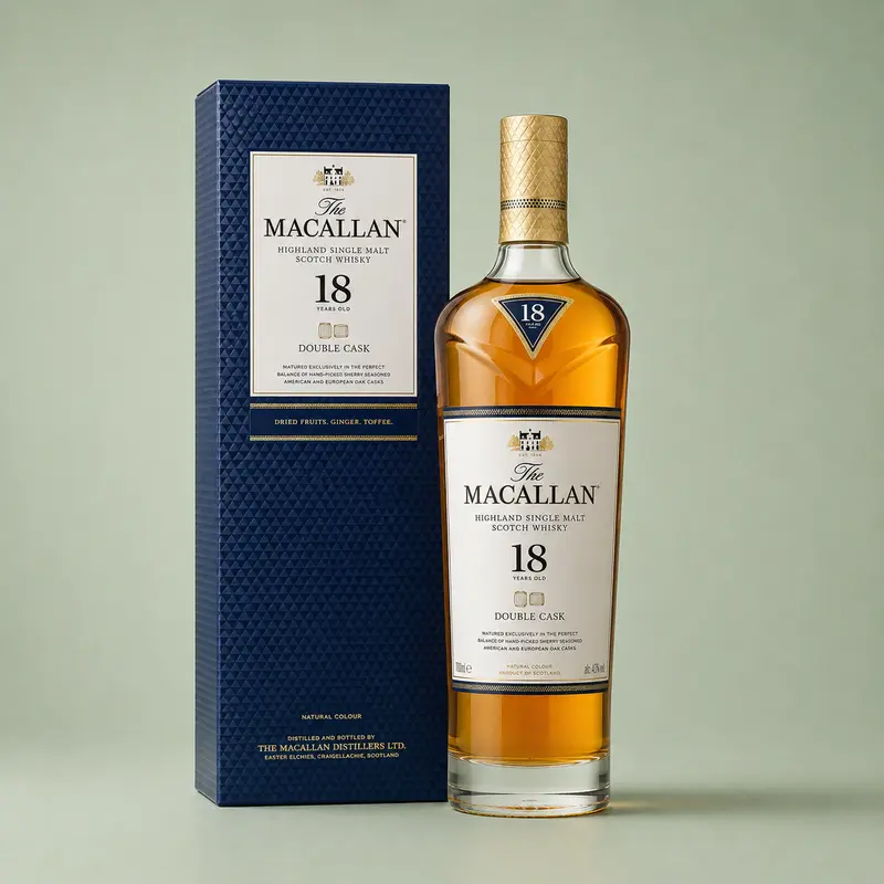 THE MACALLAN | SINGLE MALT 18 YO DOUBLE CASK WHISKY  70cl