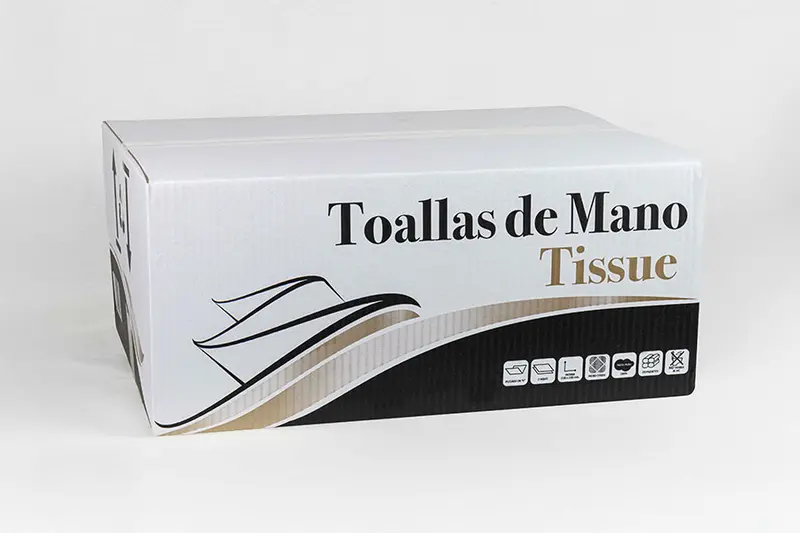 Toalleta Tissue 2 capas 21x22cm, 150uds