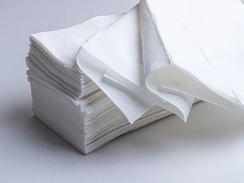 Toalleta Tissue 2 capas 21x22cm, 20paq 190uds