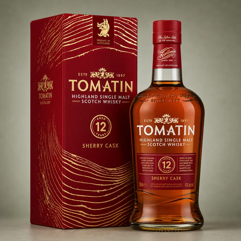 TOMATIN | SINGLE MALT 12YO SHERRY CASK WHISKY 70cl