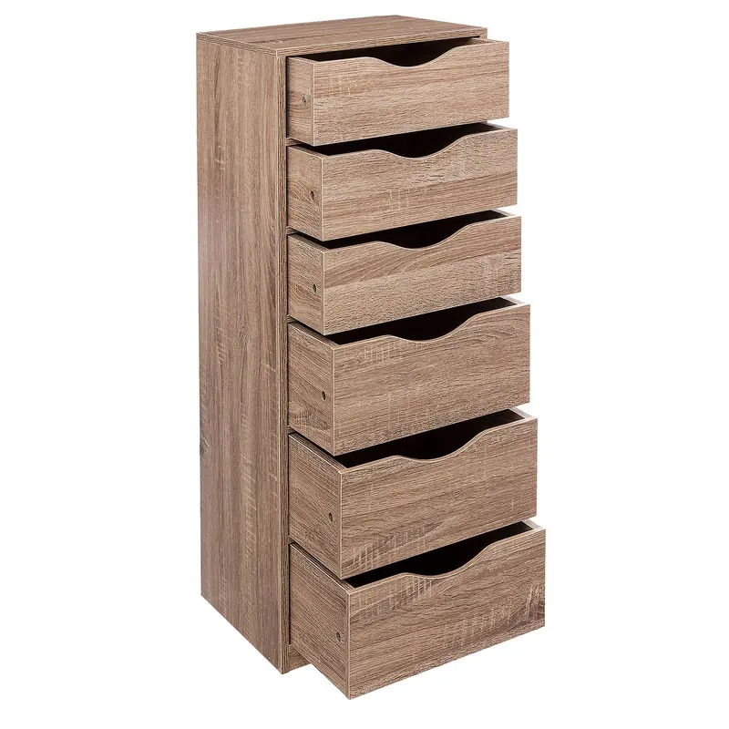 Torre de almacenamiento 6 cajones 33x38x100 cm