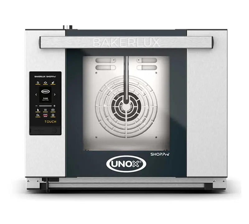 UNOX - HORNO BAKERLUX SHOP.PRO ARIANNA TOUCH - XEFR-04HS-ETD V - Cierre manual y puerta abatible