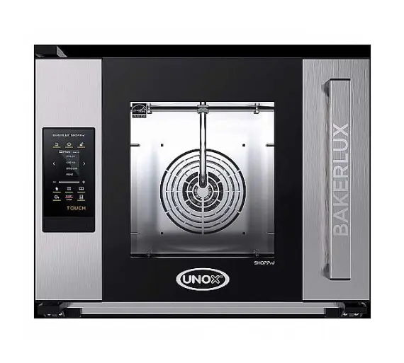 UNOX – HORNO BAKERLUX SHOP.PRO ARIANNA TOUCH - XEFR-04HS-ETRV - Cierre eléctrico y puerta lateral