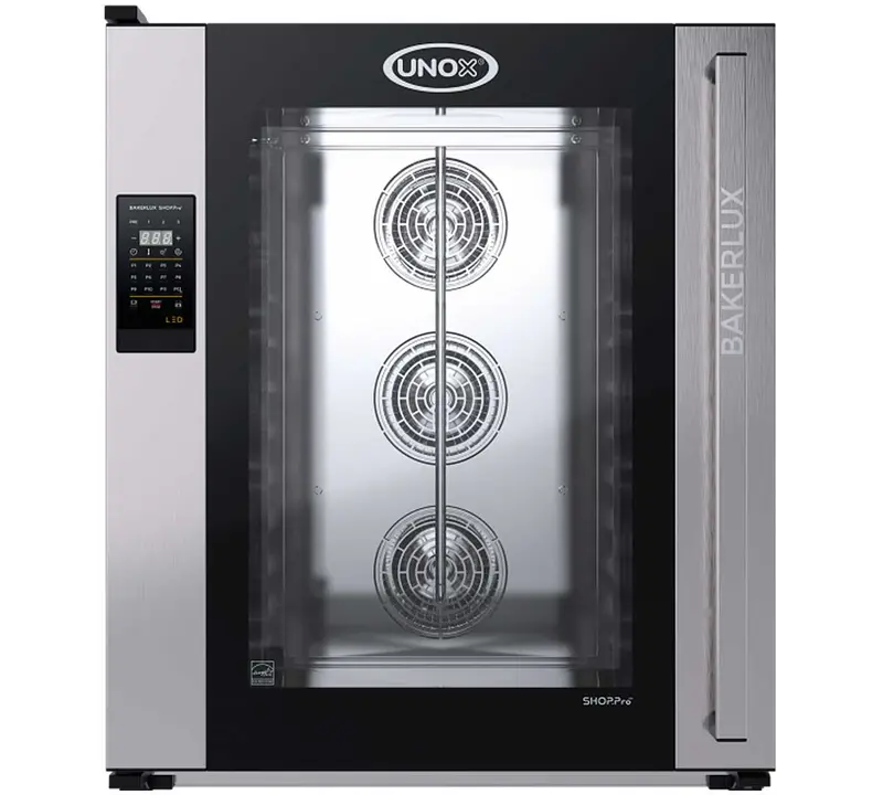 UNOX - HORNO BAKERLUX SHOP.PRO CAMILLA TOUCH - XEFR-10EU-ETRV-MT - Cierre manual y puerta abatible