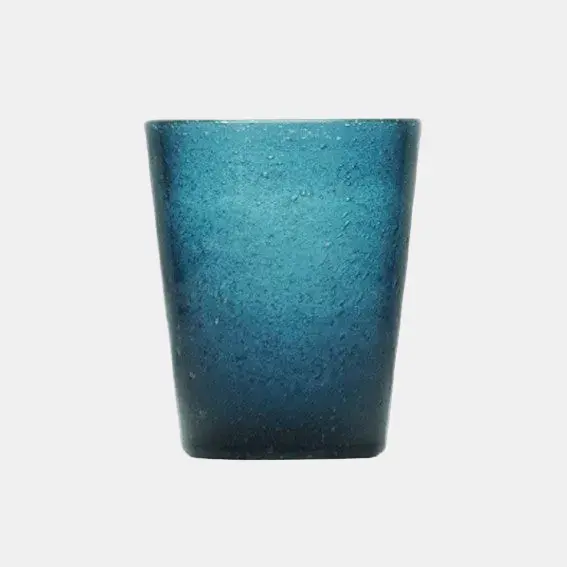 Vasos de cristal masa color. ø7.8 x 10 cm. 300 ml. Varios colores - 4 Uds.