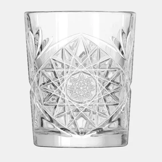 Vasos de cristal tallado Hobstar. 350 ml - 12 uds.