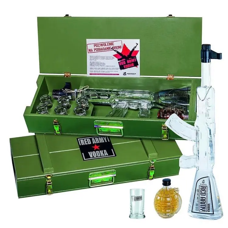 Vodka Red Army AK-47 Con Granada
