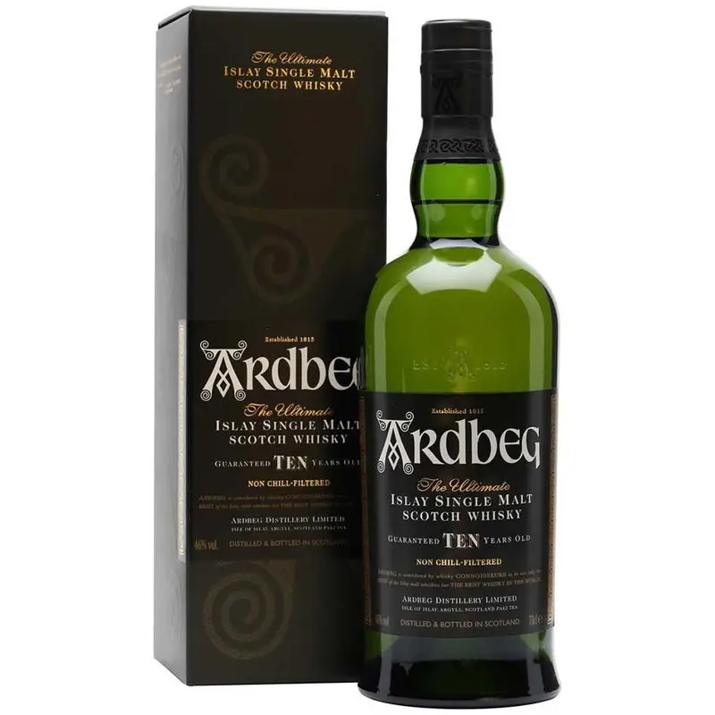 Whisky Ardbeg 10 años