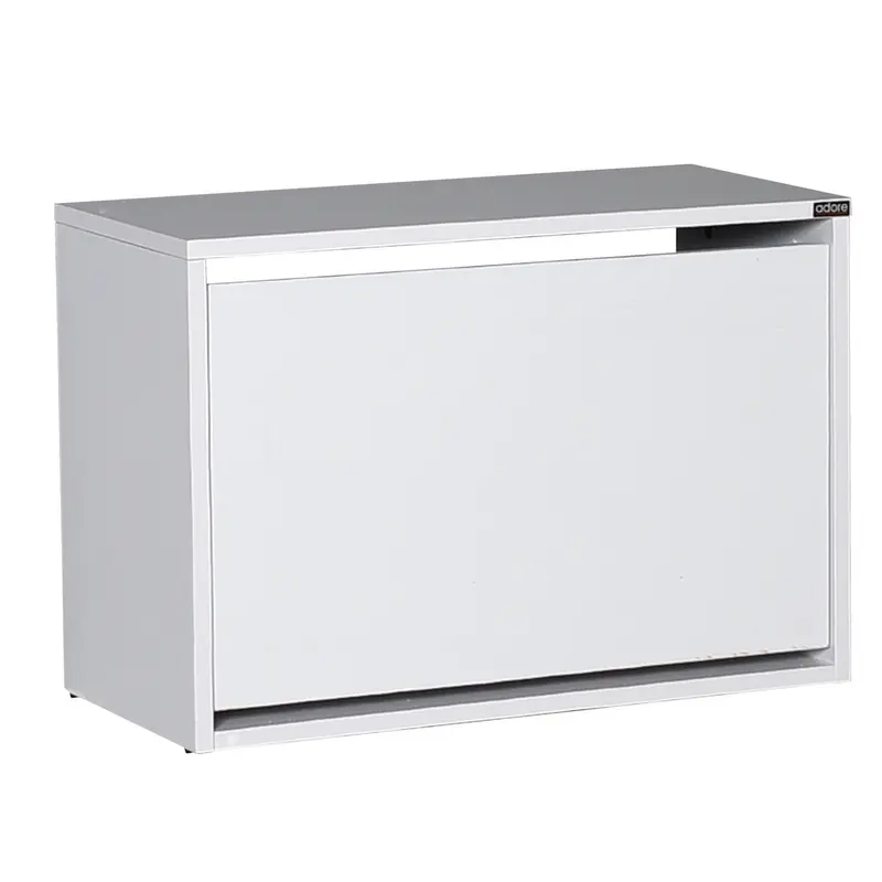 Zapatero melamina color blanco 51x84x26cm